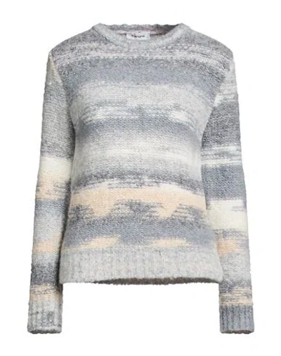Kangra Cashmere Kangra Woman Sweater Beige Size 6 Wool, Acrylic, Alpaca Wool, Polyamide In Blue