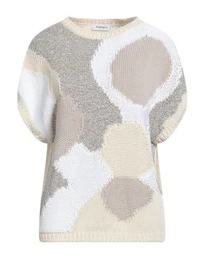 Kangra Cashmere Kangra Woman Sweater Beige Size S Cotton In Brown