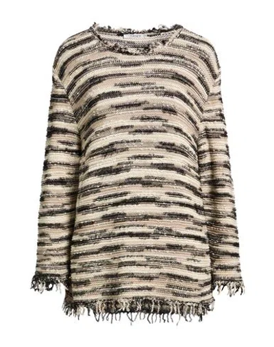 Kangra Cashmere Kangra Woman Sweater Black Size 4 Cotton In Multi