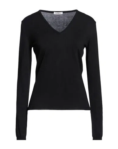Kangra Cashmere Kangra Woman Sweater Black Size 6 Cotton