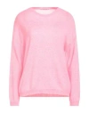 Kangra Cashmere Kangra Woman Sweater Fuchsia Size 8 Alpaca Wool, Cotton In Pink