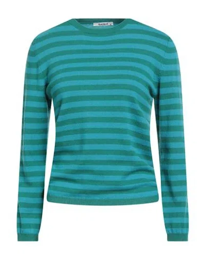 Kangra Cashmere Kangra Woman Sweater Green Size 6 Cashmere In Blue