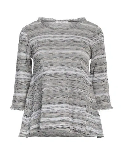 Kangra Cashmere Kangra Woman Sweater Grey Size 12 Cotton