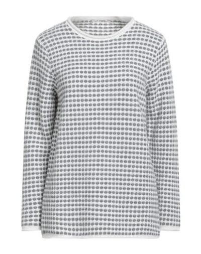 Kangra Cashmere Kangra Woman Sweater Grey Size 6 Wool In Gray