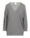 Kangra Cashmere Kangra Woman Sweater Grey Size 8 Cotton In Gray
