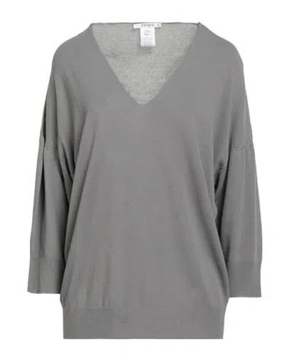 Kangra Cashmere Kangra Woman Sweater Grey Size 8 Cotton In Gray