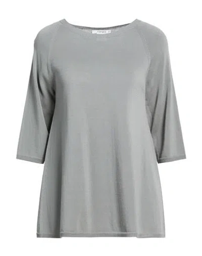 Kangra Cashmere Kangra Woman Sweater Grey Size 8 Cotton In Gray