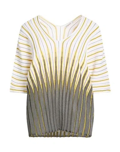 Kangra Cashmere Kangra Woman Sweater Grey Size 8 Cotton, Viscose, Polyester In Gray