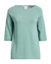 Kangra Cashmere Kangra Woman Sweater Light Green Size 4 Cotton In Green