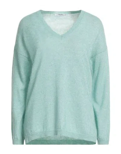 Kangra Cashmere Kangra Woman Sweater Light Green Size 6 Alpaca Wool, Cotton