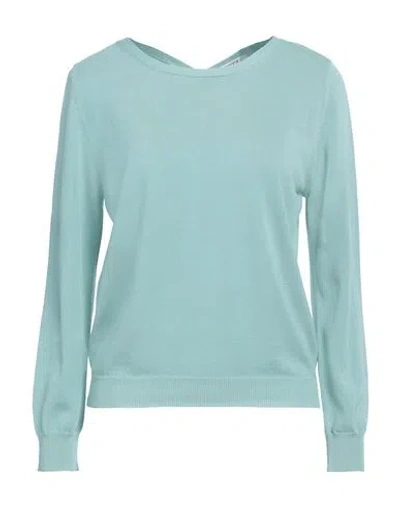 Kangra Cashmere Kangra Woman Sweater Light Green Size 6 Cotton