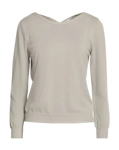 Kangra Cashmere Kangra Woman Sweater Light Grey Size 4 Cotton
