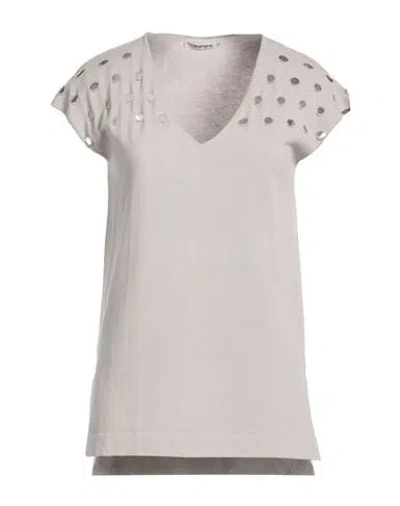 Kangra Cashmere Kangra Woman Sweater Light Grey Size 8 Cotton In Gray