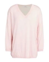 Kangra Cashmere Kangra Woman Sweater Light Pink Size 12 Silk, Cashmere