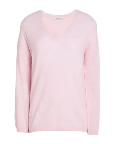 Kangra Cashmere Kangra Woman Sweater Light Pink Size 8 Alpaca Wool, Cotton