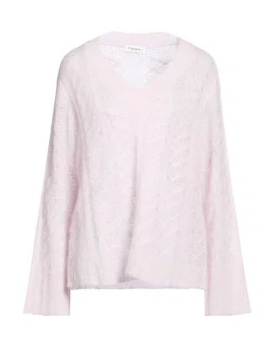Kangra Cashmere Kangra Woman Sweater Lilac Size 10 Alpaca Wool, Polyamide, Wool In Pink