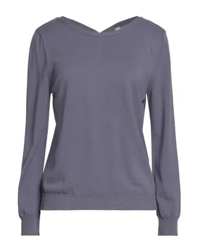 Kangra Cashmere Kangra Woman Sweater Lilac Size 6 Cotton In Purple