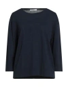 Kangra Cashmere Kangra Woman Sweater Midnight Blue Size 8 Cotton