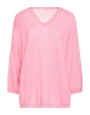 Kangra Cashmere Kangra Woman Sweater Pink Size 10 Alpaca Wool, Cotton
