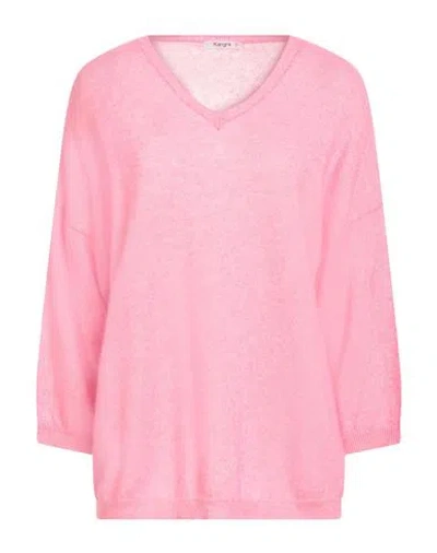 Kangra Cashmere Kangra Woman Sweater Pink Size 10 Alpaca Wool, Cotton