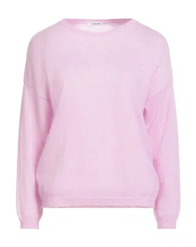 Kangra Cashmere Kangra Woman Sweater Pink Size 6 Alpaca Wool, Cotton In Purple