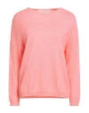 Kangra Cashmere Kangra Woman Sweater Salmon Pink Size 6 Alpaca Wool, Cotton