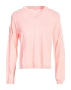 Kangra Cashmere Kangra Woman Sweater Salmon Pink Size 6 Cotton