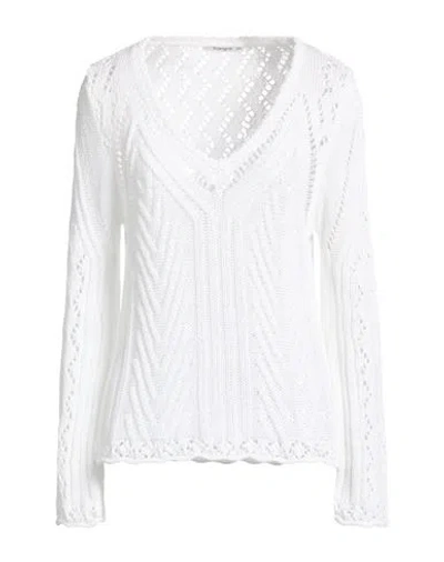 Kangra Cashmere Kangra Woman Sweater White Size 10 Cotton