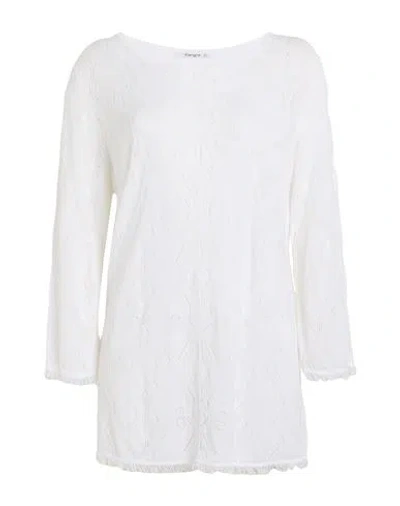 Kangra Cashmere Kangra Woman Sweater White Size 12 Cotton