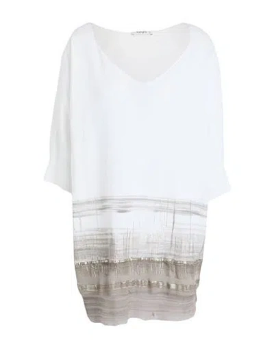 Kangra Cashmere Kangra Woman Sweater White Size 12 Cotton, Silk