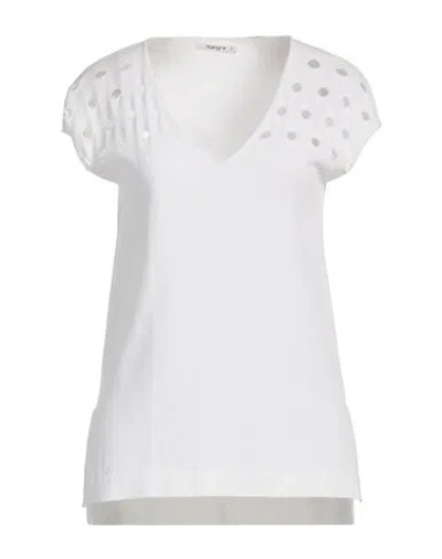Kangra Cashmere Kangra Woman Sweater White Size 4 Cotton