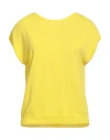 Kangra Cashmere Kangra Woman Sweater Yellow Size 6 Cotton In Yellow