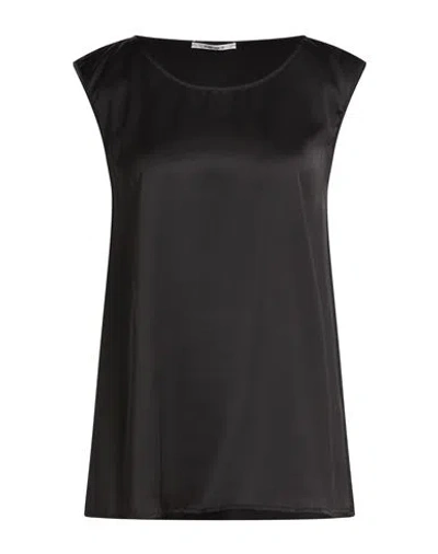 Kangra Cashmere Kangra Woman Top Black Size 14 Viscose, Elastane