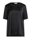 Kangra Cashmere Kangra Woman Top Black Size 6 Viscose, Elastane