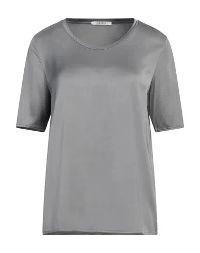 Kangra Cashmere Kangra Woman Top Grey Size 6 Viscose, Elastane In Gray