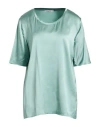Kangra Cashmere Kangra Woman Top Light Green Size 12 Viscose, Elastane