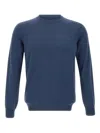 Kangra Cashmere Knitted Jumper In Blue