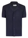 Kangra Cashmere Kangra Short-sleeved Shirt With Arabesque Pattern And Classic Collar