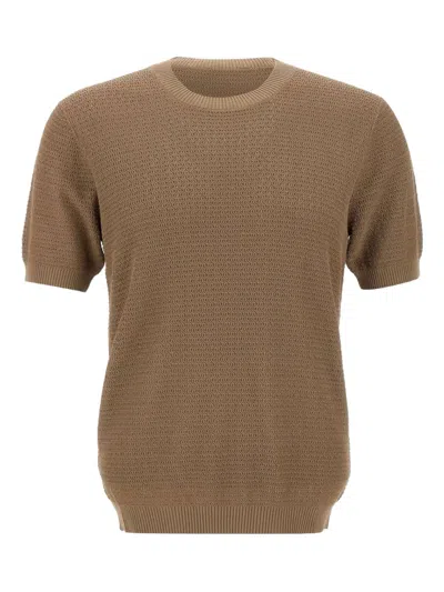 Kangra Cashmere Knitted Short-sleeve T-shirt