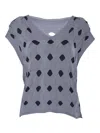Kangra Cashmere Grey Woven-stitch Vest