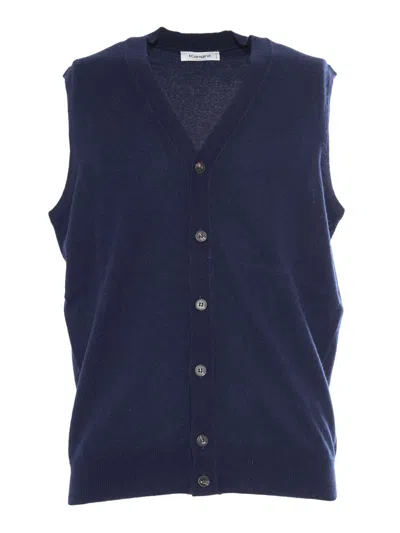 Kangra Cashmere Knitted Vest In Black