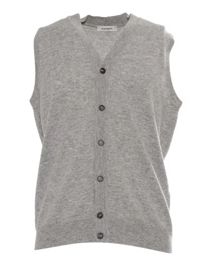 Kangra Cashmere Knitted Vest In White