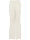 Kangra Cashmere Ivory High-waisted Wide-leg Trousers