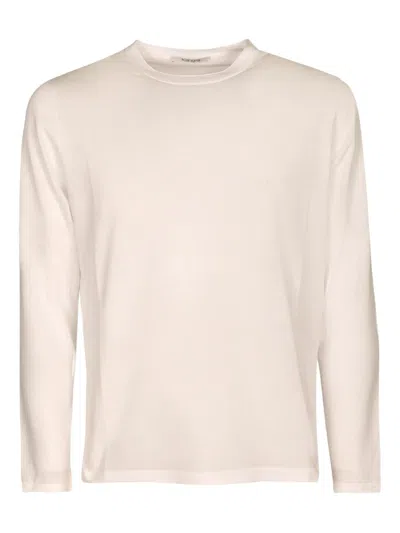 Kangra Cashmere Long-sleeve Crew-neck T-shirt In Pink