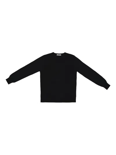 Kangra Cashmere Long-sleeve Sweatshirt In Black
