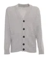 Kangra Cashmere Cardigan With Pockets In Gray