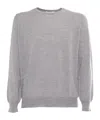 Kangra Cashmere Crewneck Sweater In Gray