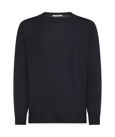 Kangra Cashmere Long-sleeved Sweater In Black