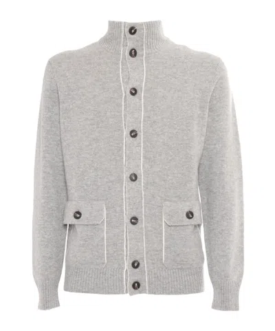 KANGRA CASHMERE LONG-SLEEVED SWEATER CARDIGAN