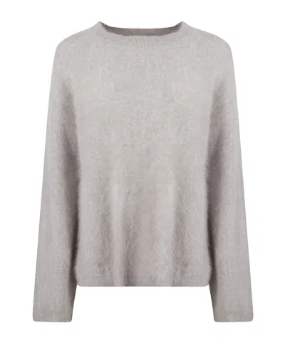 Kangra Cashmere Long-sleeved Sweater In Gray